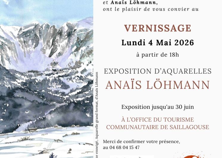EXPOSITION D’AQUARELLES: « ANAÏS LÖHMANN »