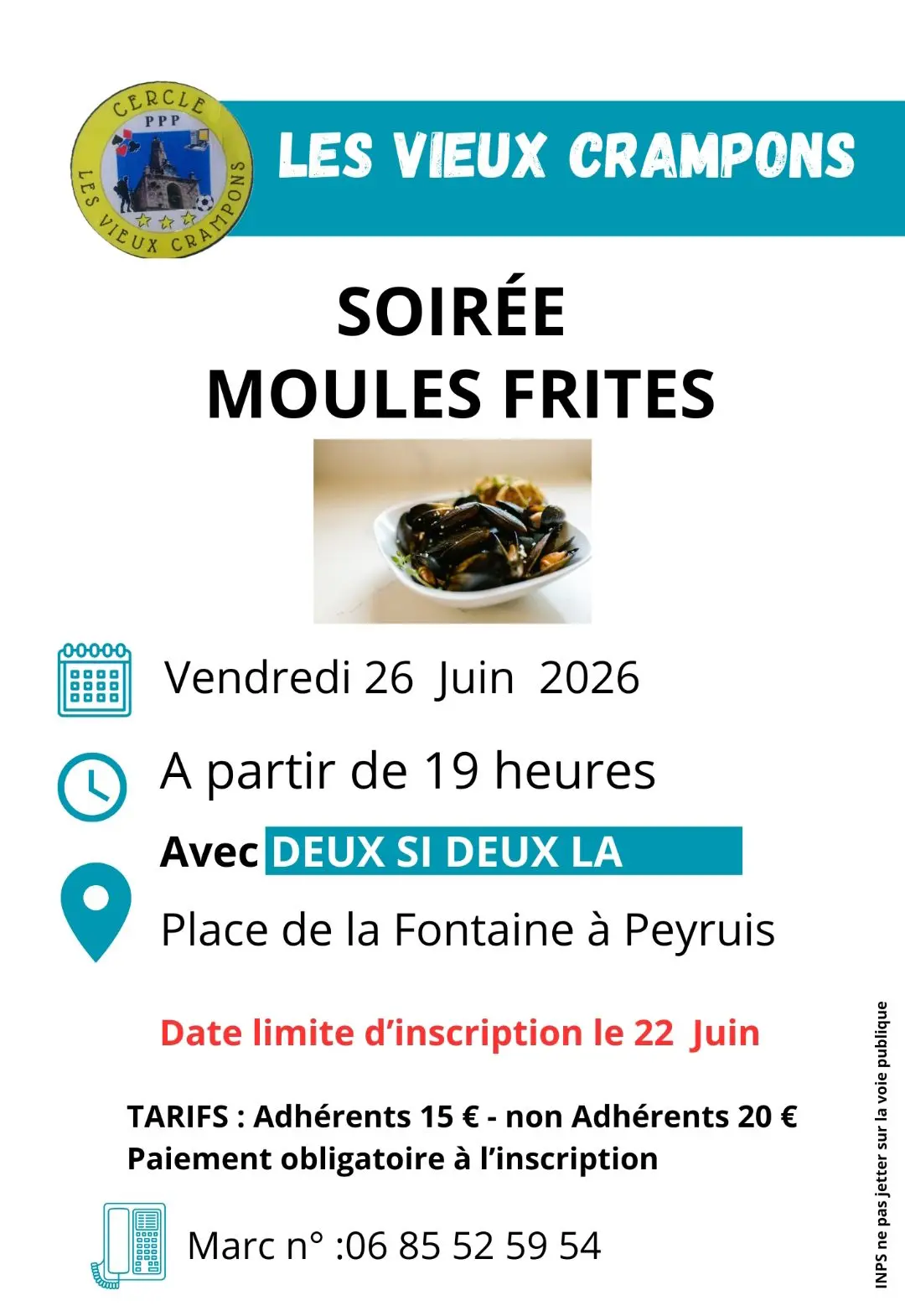 Soirée moules frites à Peyruis