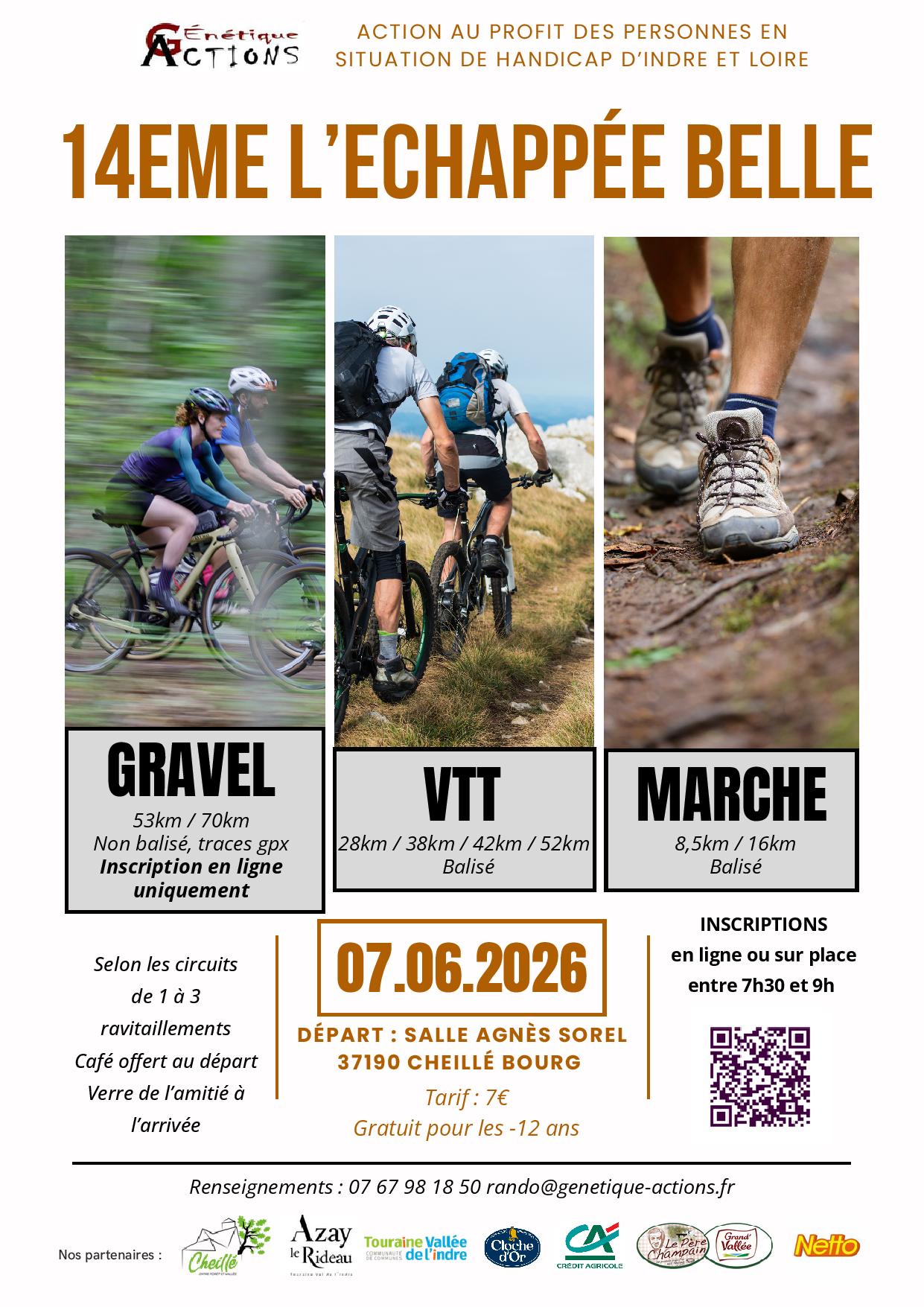 14ème édition de L'Echapée Belle - Randonnée pédestre et VTT