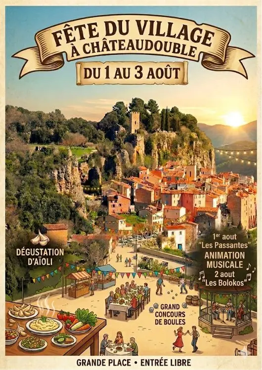 Fête du village à Châteaudouble