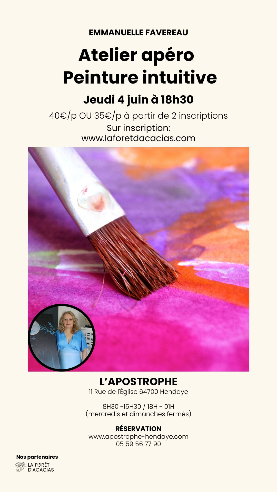 Atelier apéro - Peinture intuitive