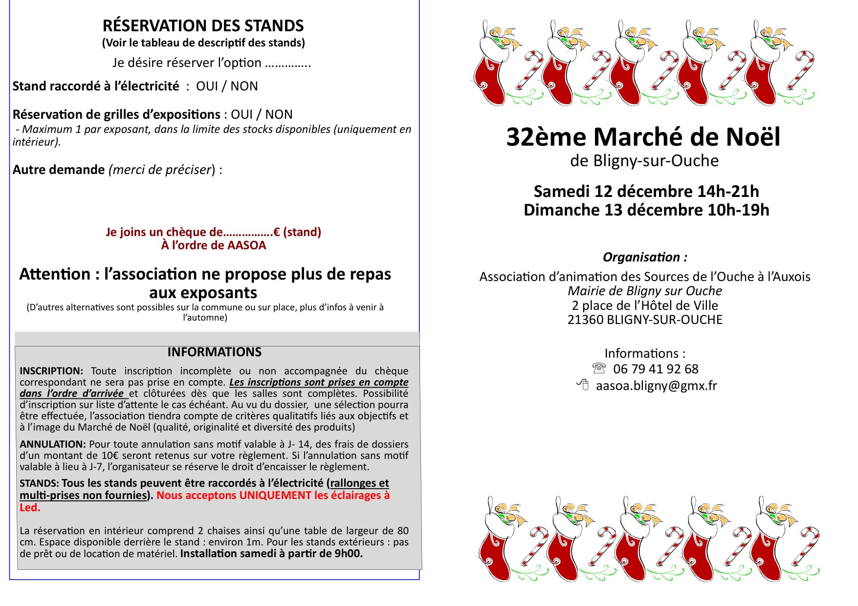 32e Marché de Noel de Bligny sur Ouche
