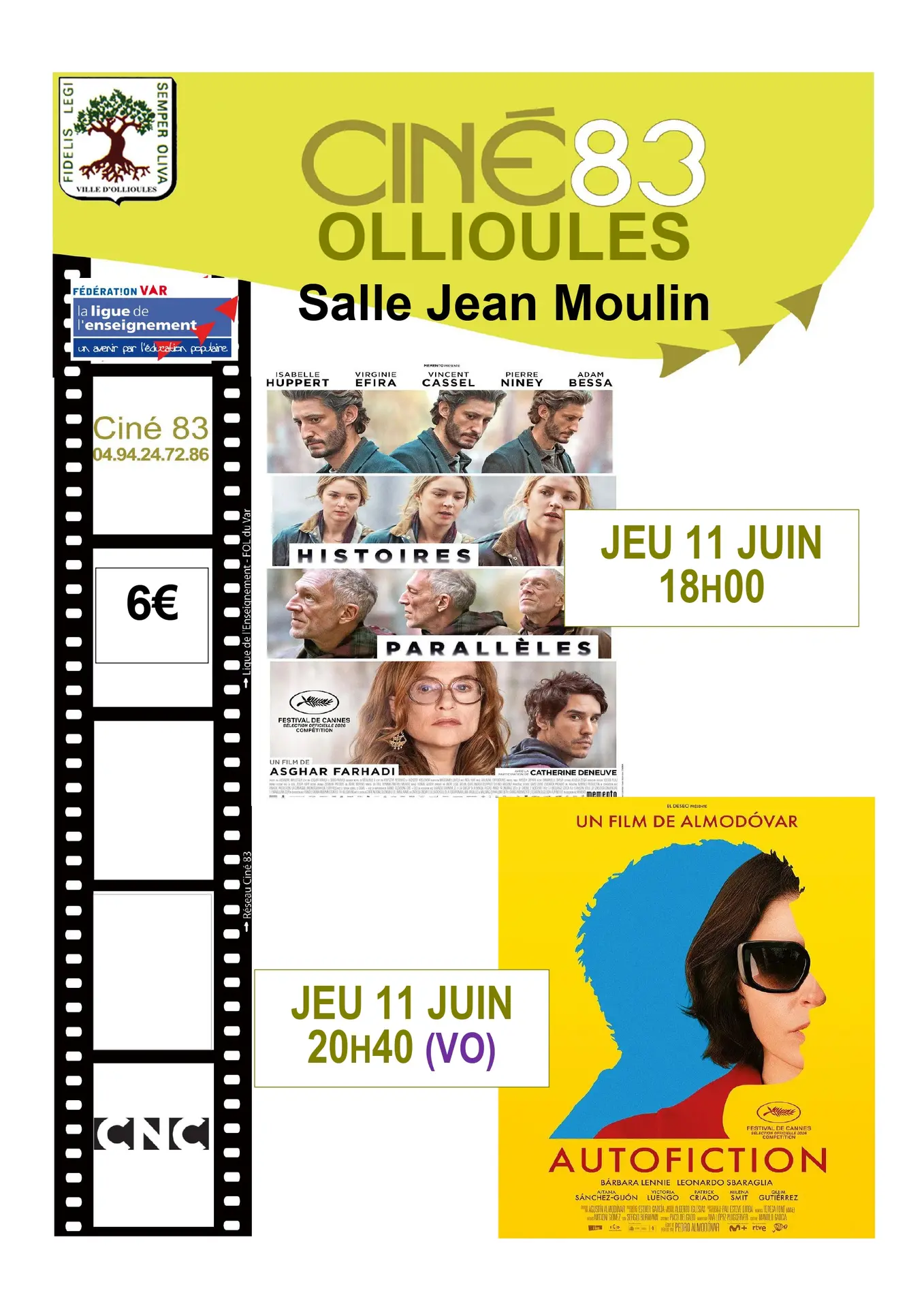 Ciné 83 : projection du film "Autofiction"