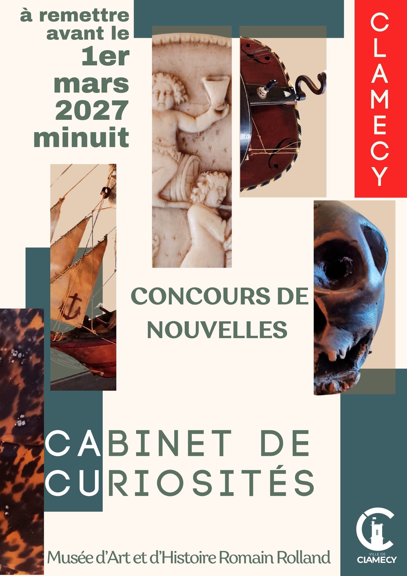 Concours de nouvelles dans le cadre de l'exposition "Cabinet de curiosités"