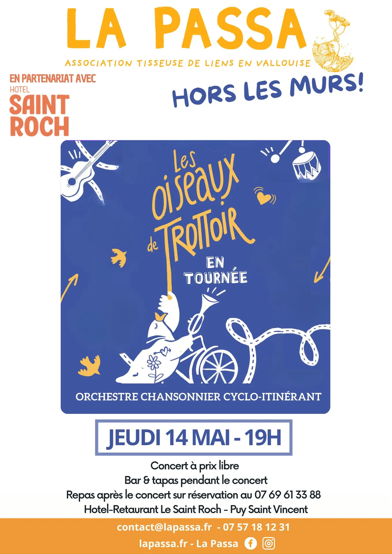 Les oiseaux de Trottoir en tournée: Orchestre chansonnier itinérant