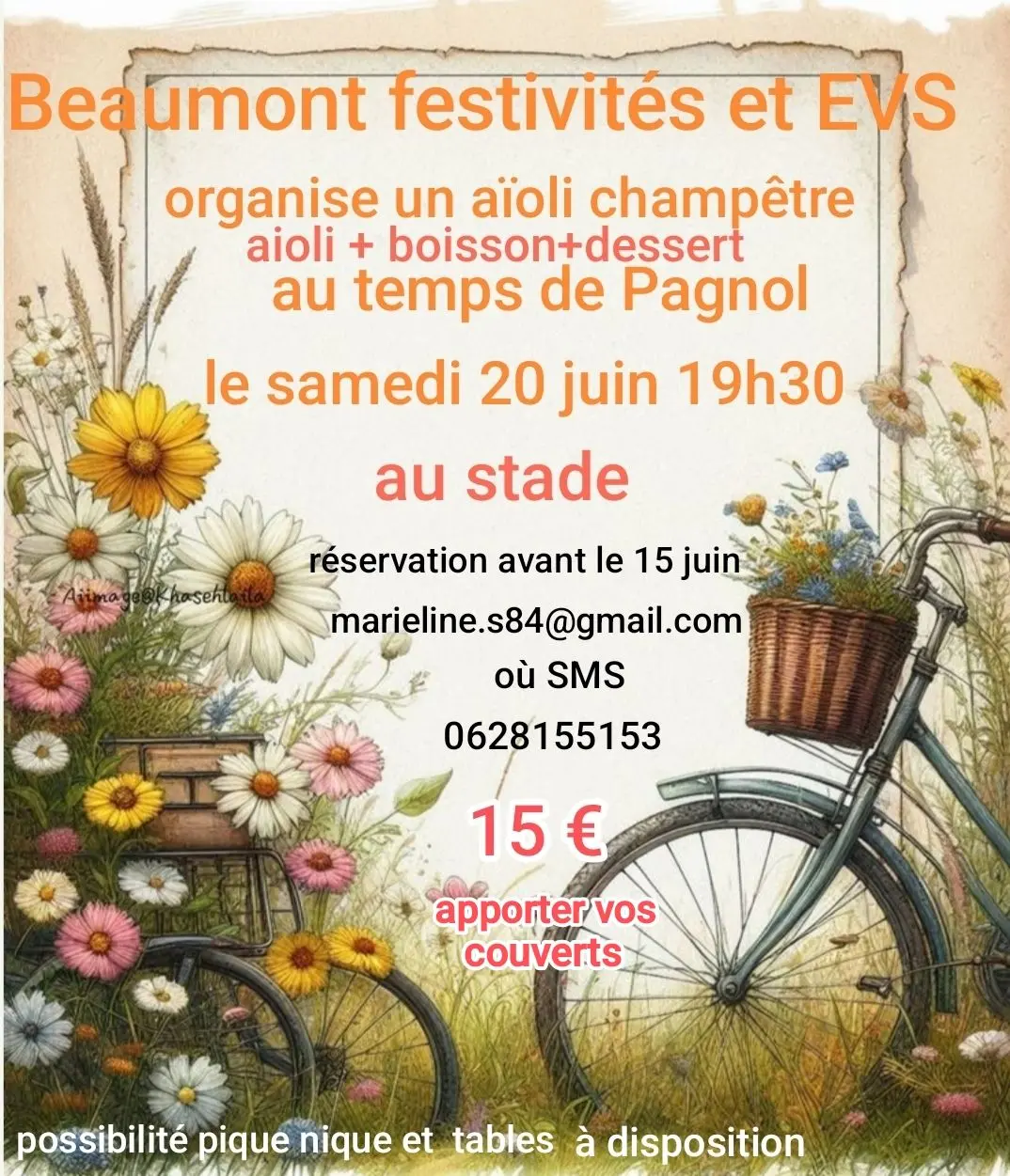 Aïoli champêtre au temps de Pagnol à Beaumont de Pertuis