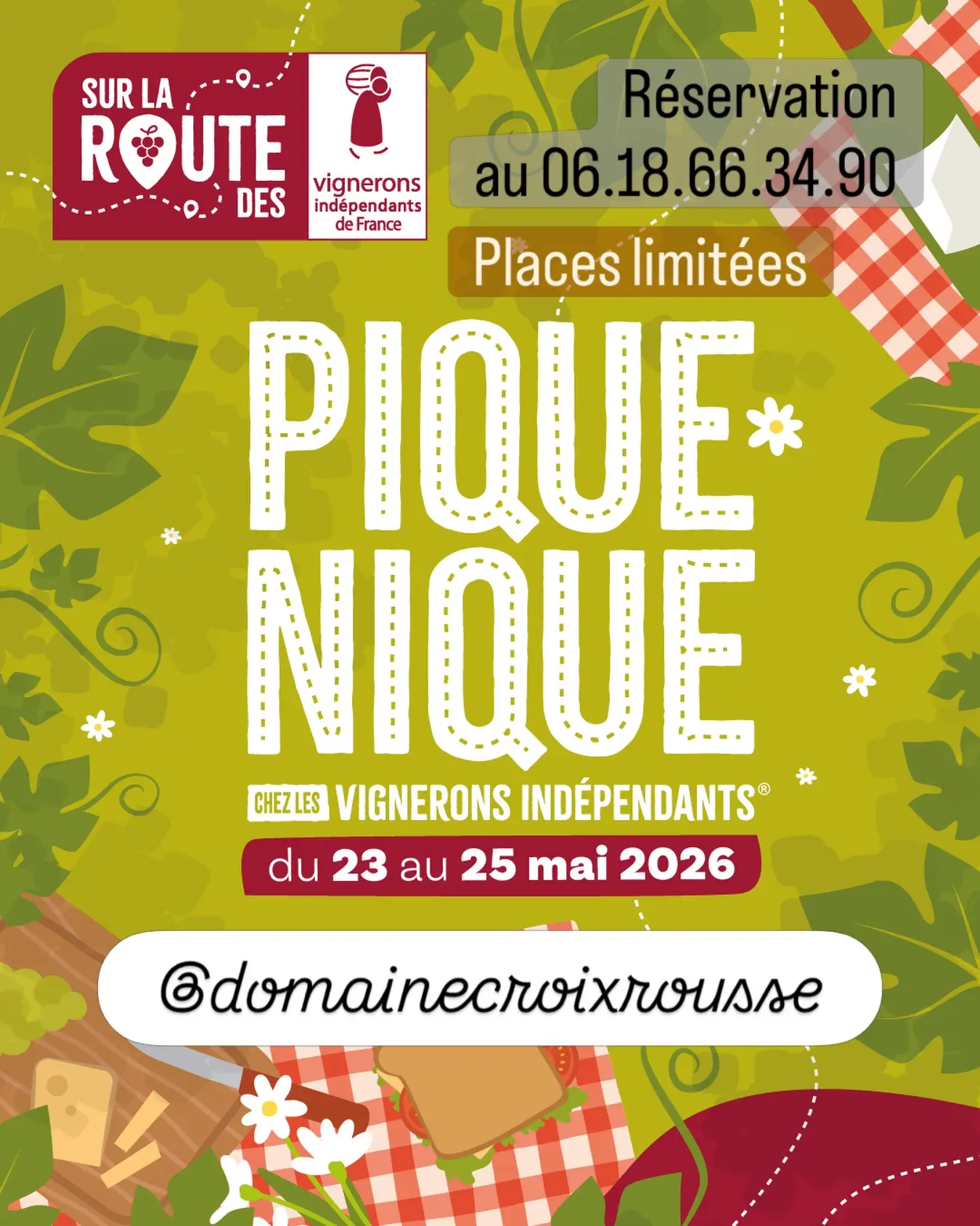 Pique-nique au domaine Croix Rousse