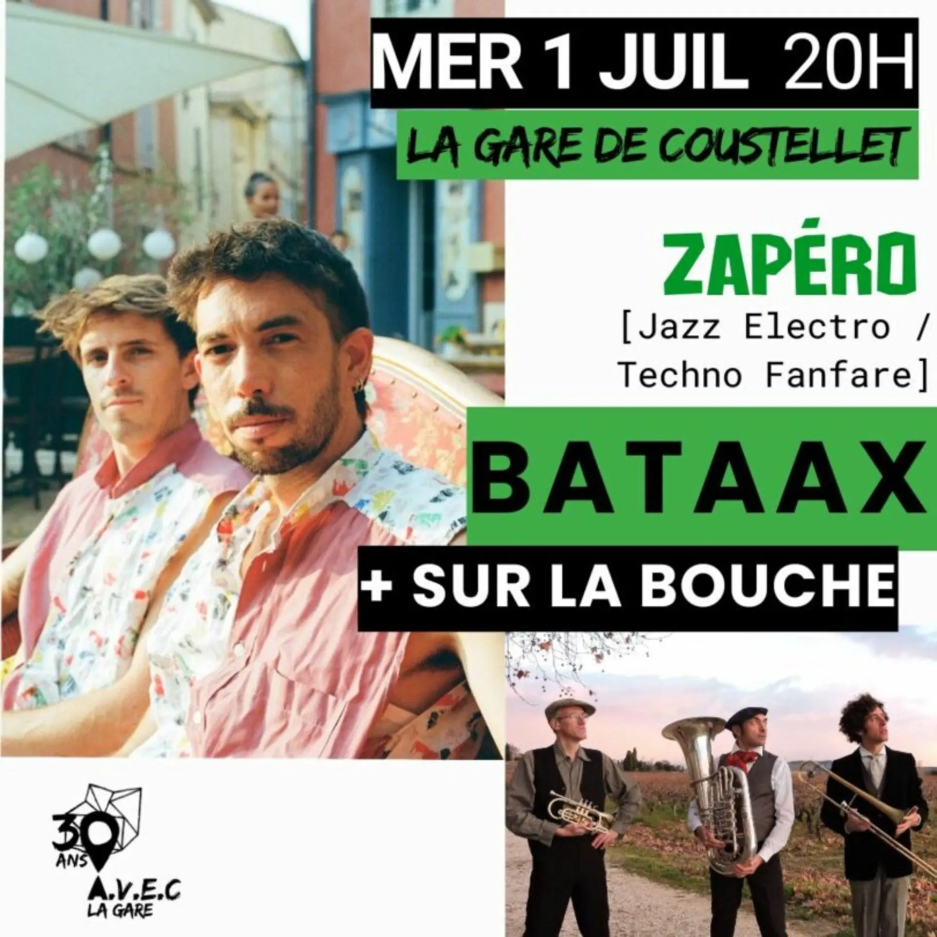 Zapéro Concert BATAAX + SUR LA BOUCHE