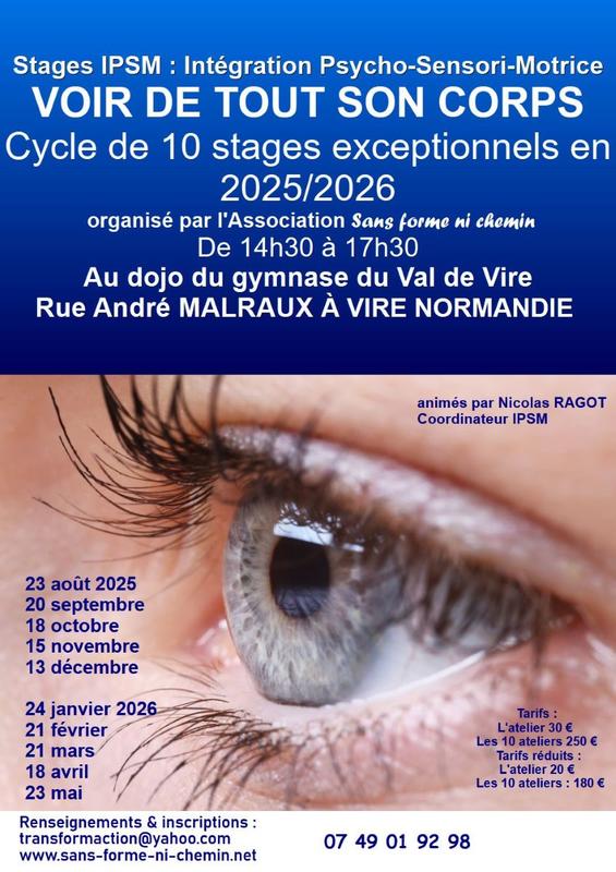 Atelier : Voir de tout son corps à Vire Normandie