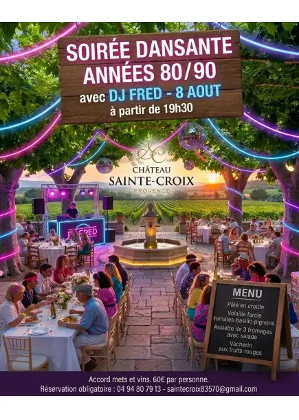 Soirée dansante années 80/90