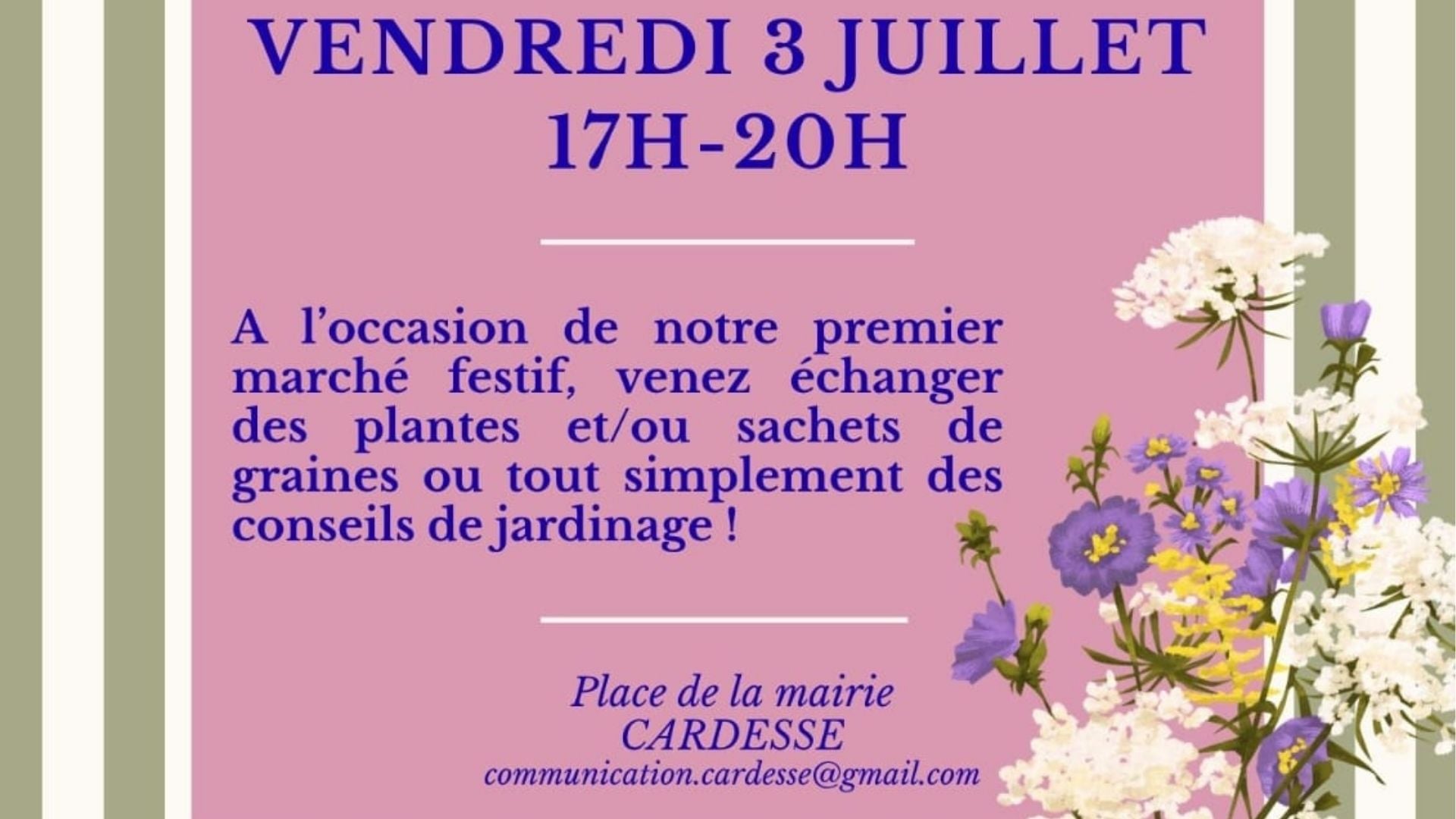 Marché et troc de plantes
