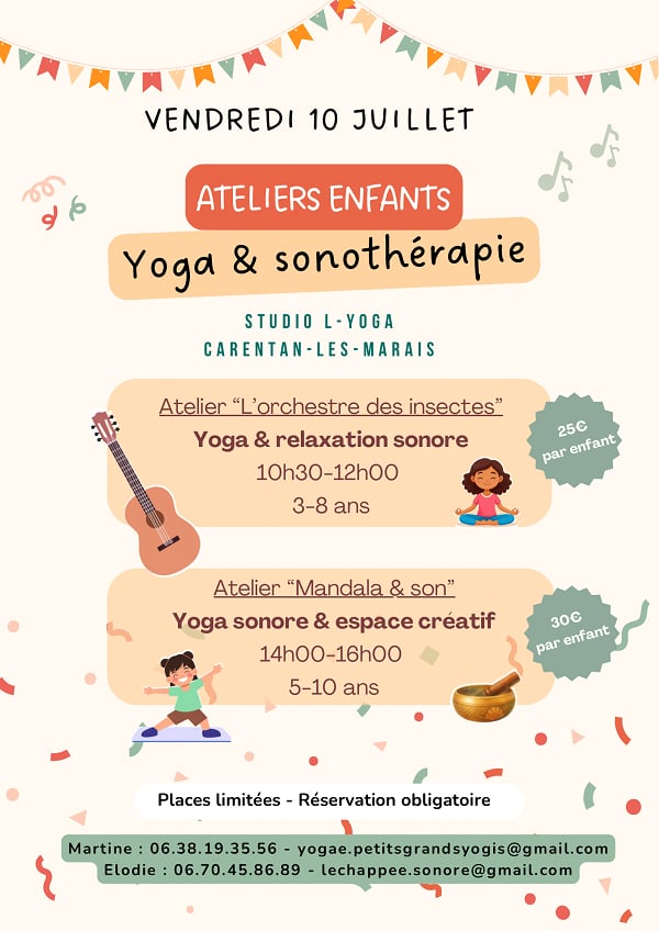 Atelier enfants : Yoga & espace créatif
