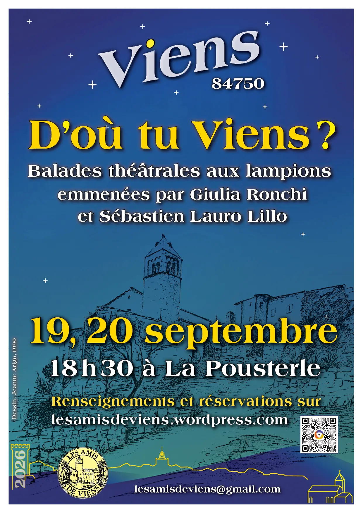 Journée du patrimoine - D'ou tu Viens ? Balades theatrales aux lampions  dans les rues de Viens