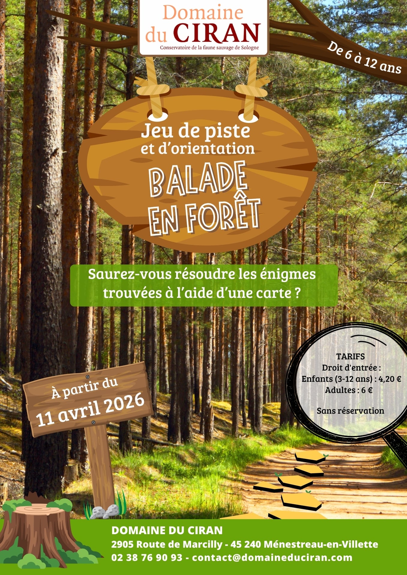 Course d'orientation : balade en forêt