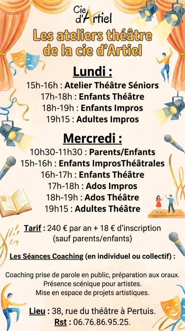 Les ateliers théâtre de la Cie d'Artiel