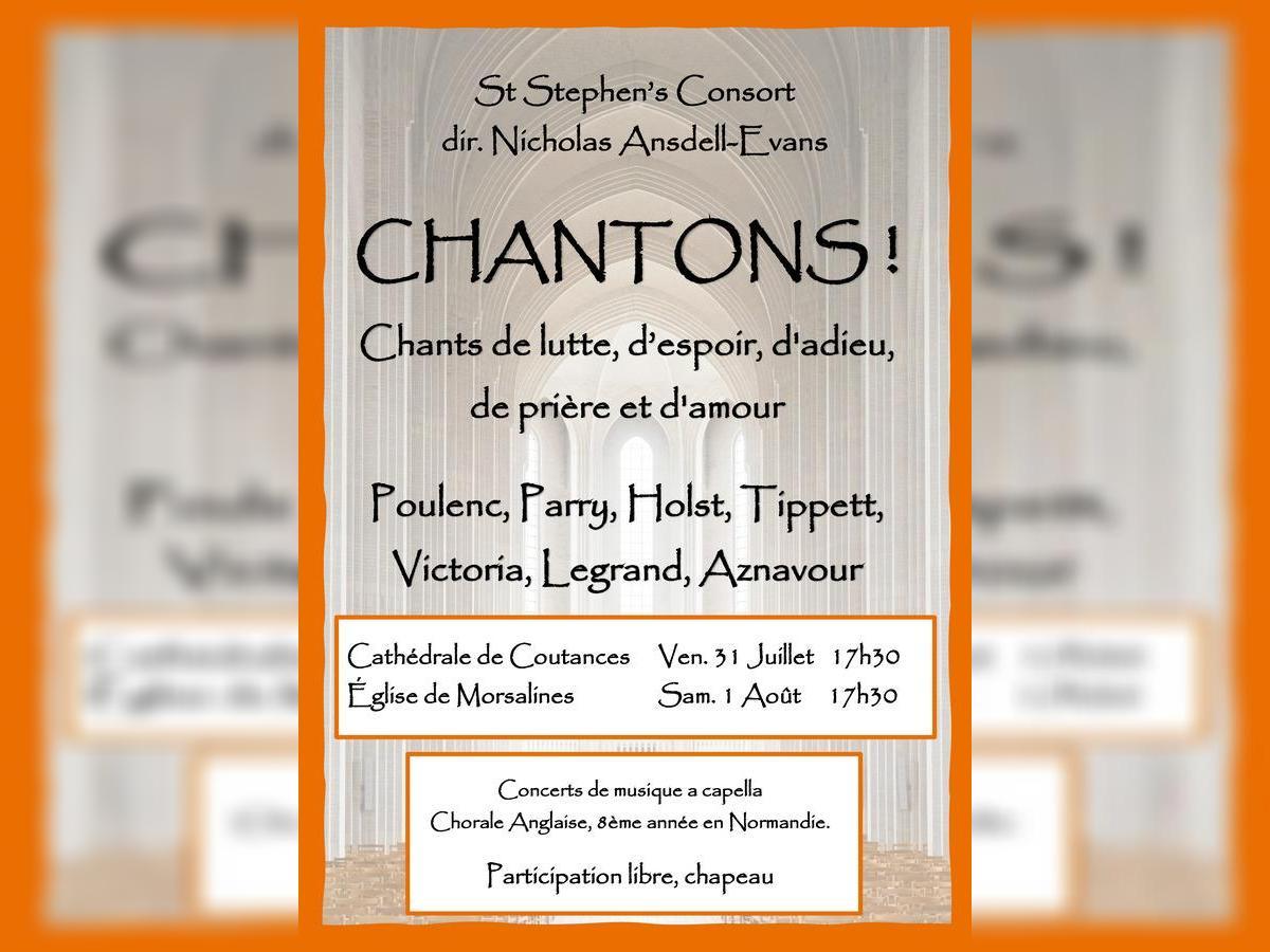 Concert : St Stephen Consort "Chantons !"