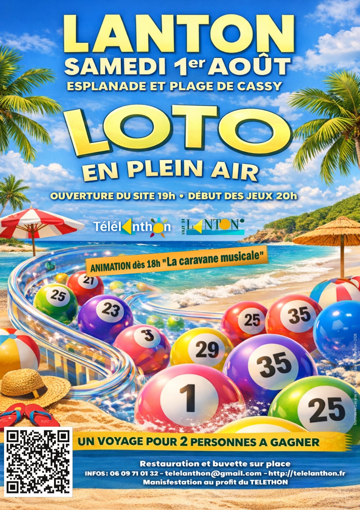 Loto du téléthon en plein air