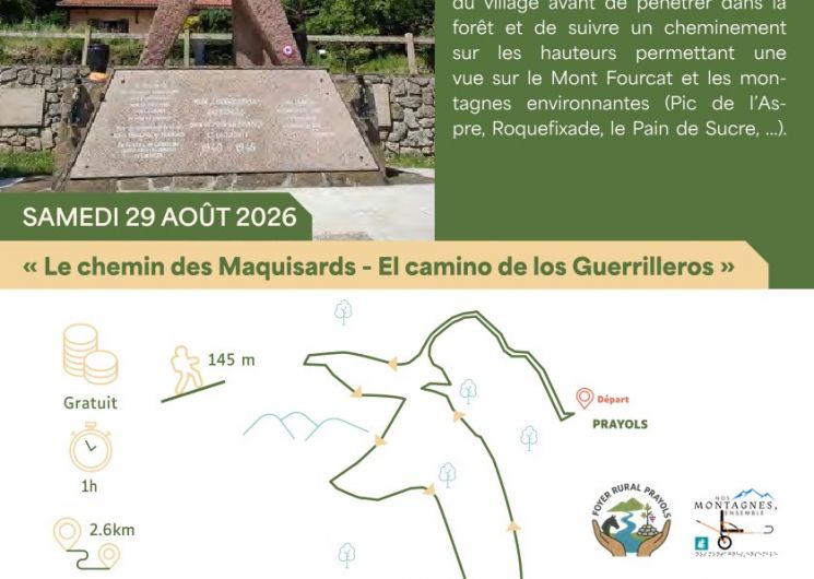 « Le chemin des Maquisards – El camino de los Guerrilleros »