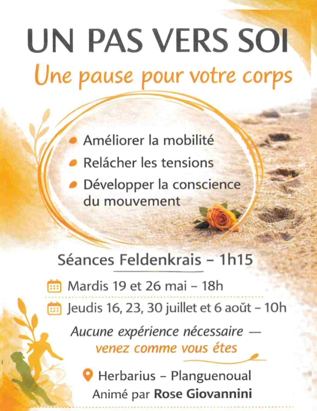 Un pas vers soi – Une pause pour votre corps – Séances Feldenkrais