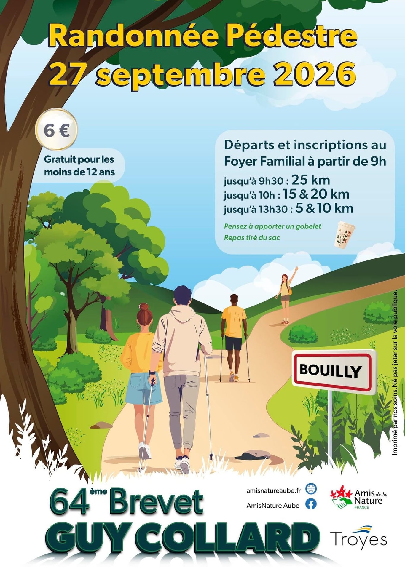 64e Brevet Guy Collard – Randonnée pédestre à Bouilly