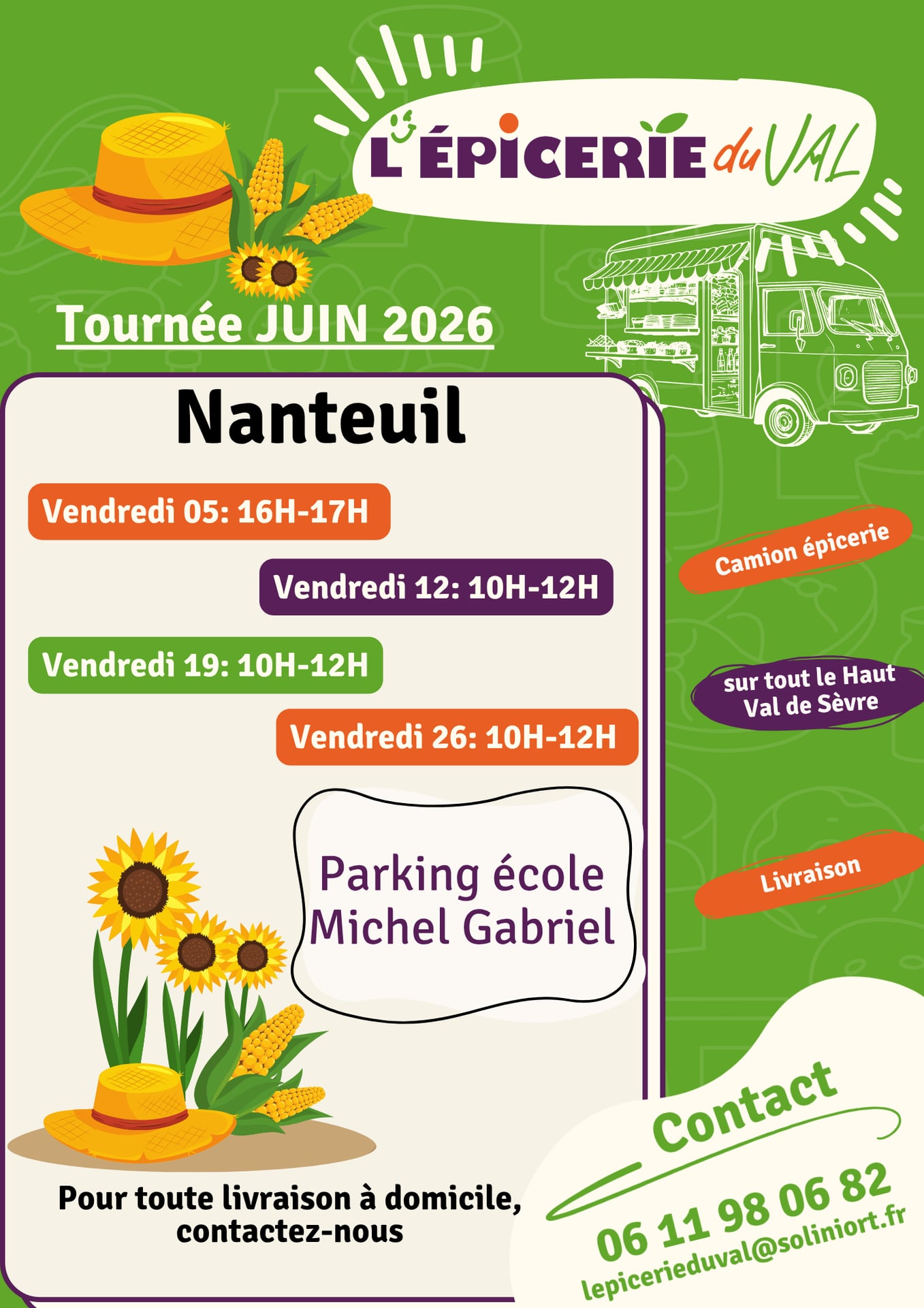Tournée de l'Epicerie du Val à Nantueil