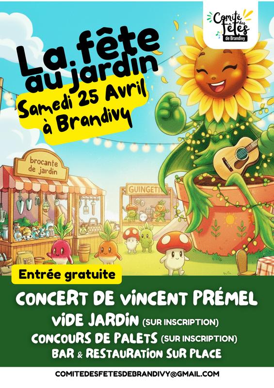 Vide jardin de la fête au jardin