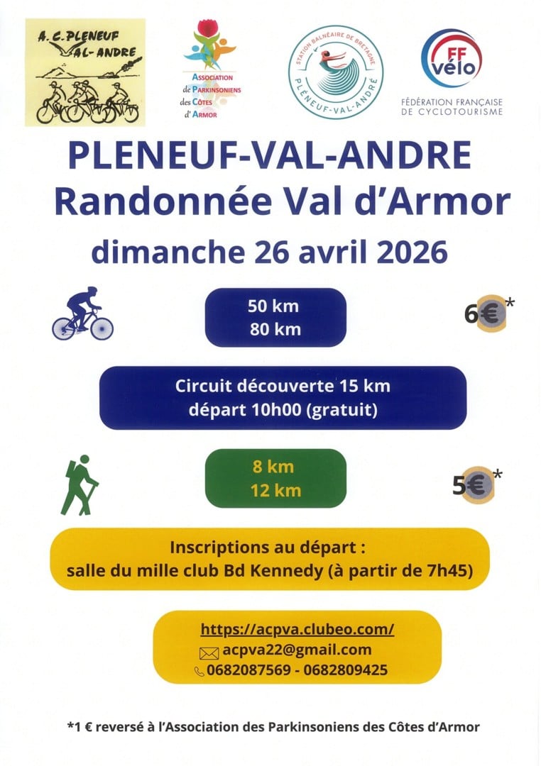 Randonnées cyclotouristes et pédestres
