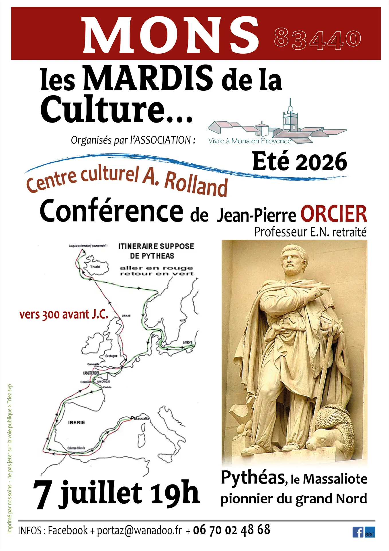 Les Mardis de La Culture - Itinéraire supposé de Pythéas