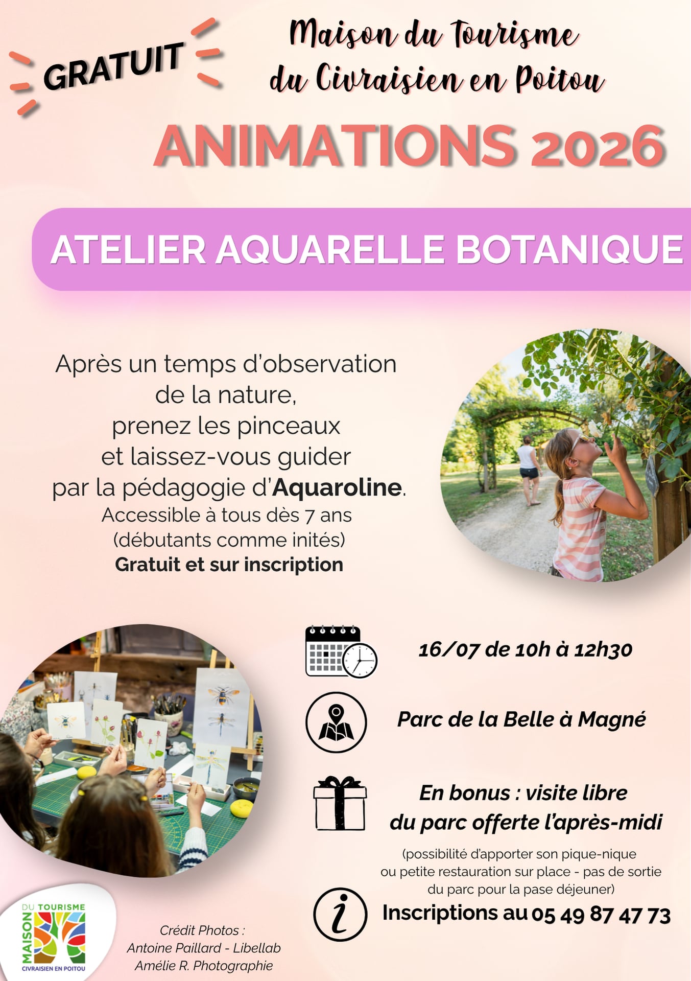 Atelier aquarelle botanique