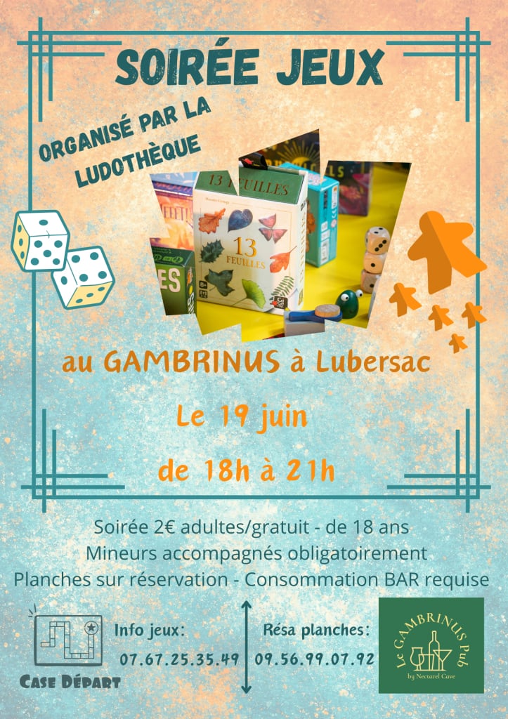 Soirée jeux au Gambrinus