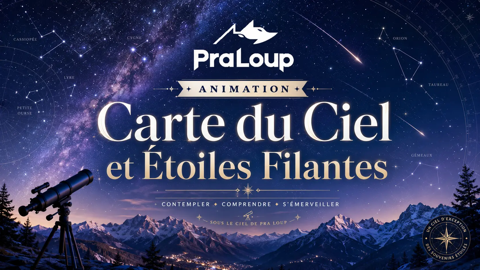 Atelier Carte du Ciel et Etoile Filantes