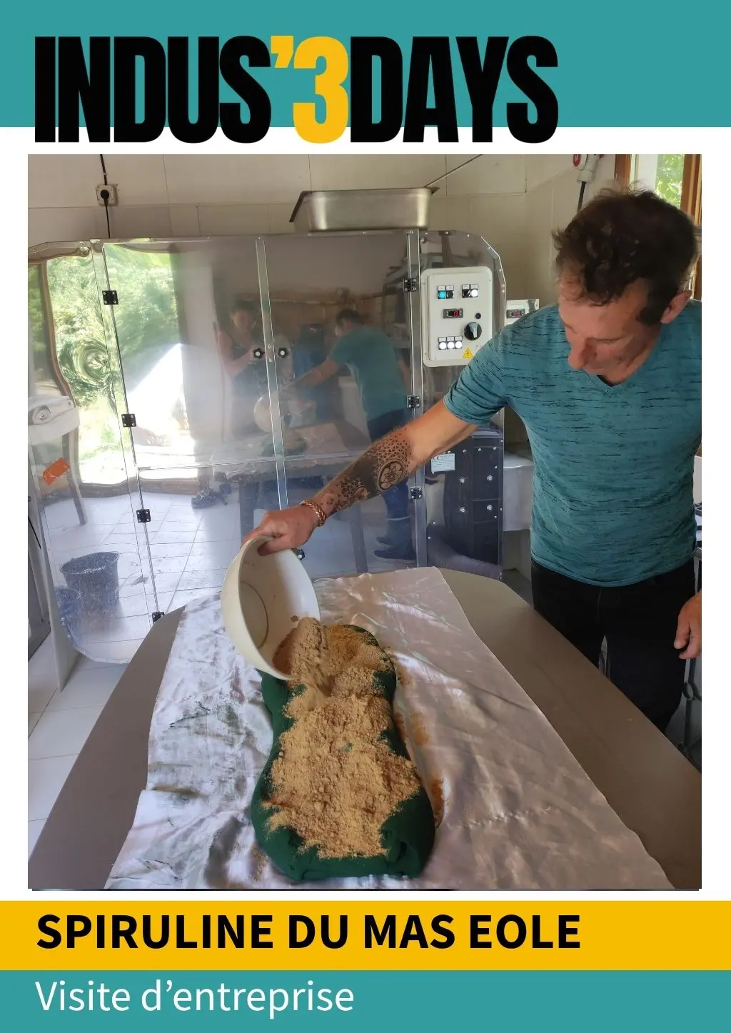 Visite de la spiruline du Mas Eole | Indus'3 Days