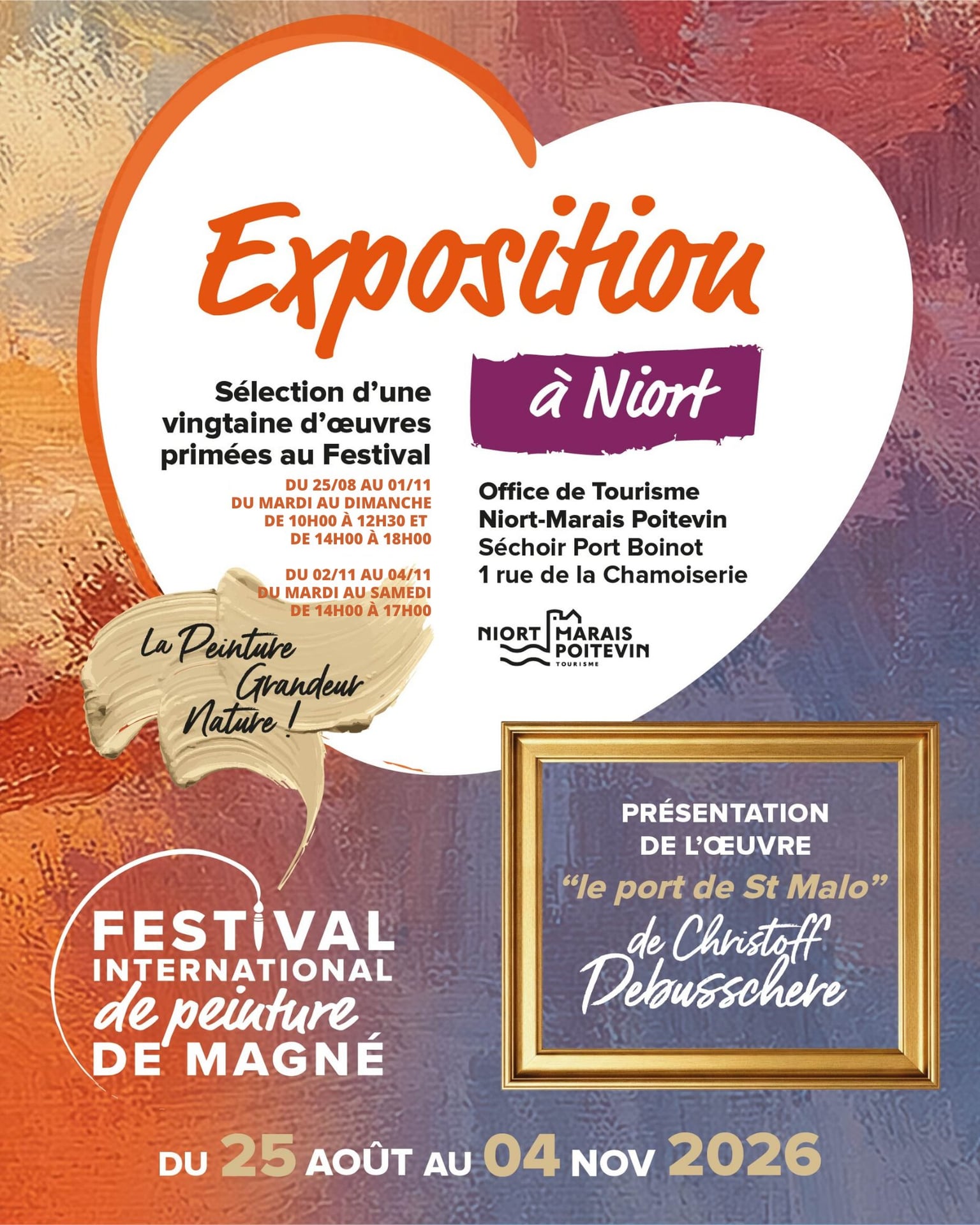 Exposition d’une sélection d’œuvres primées du Festival international de peinture de Magné à Niort