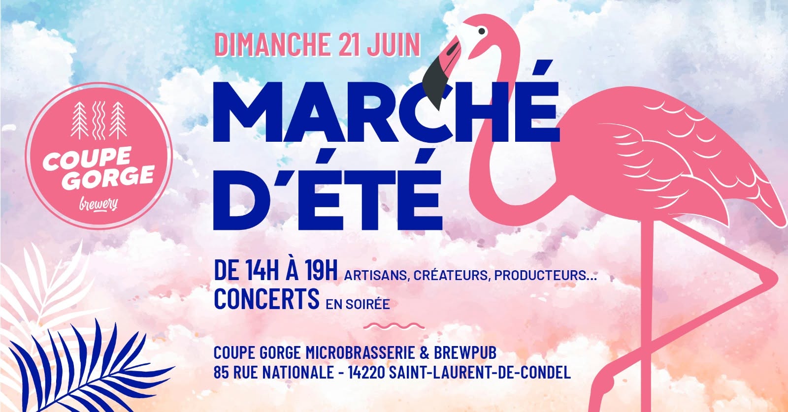 Marché d'été à la Brasserie Coupe Gorge