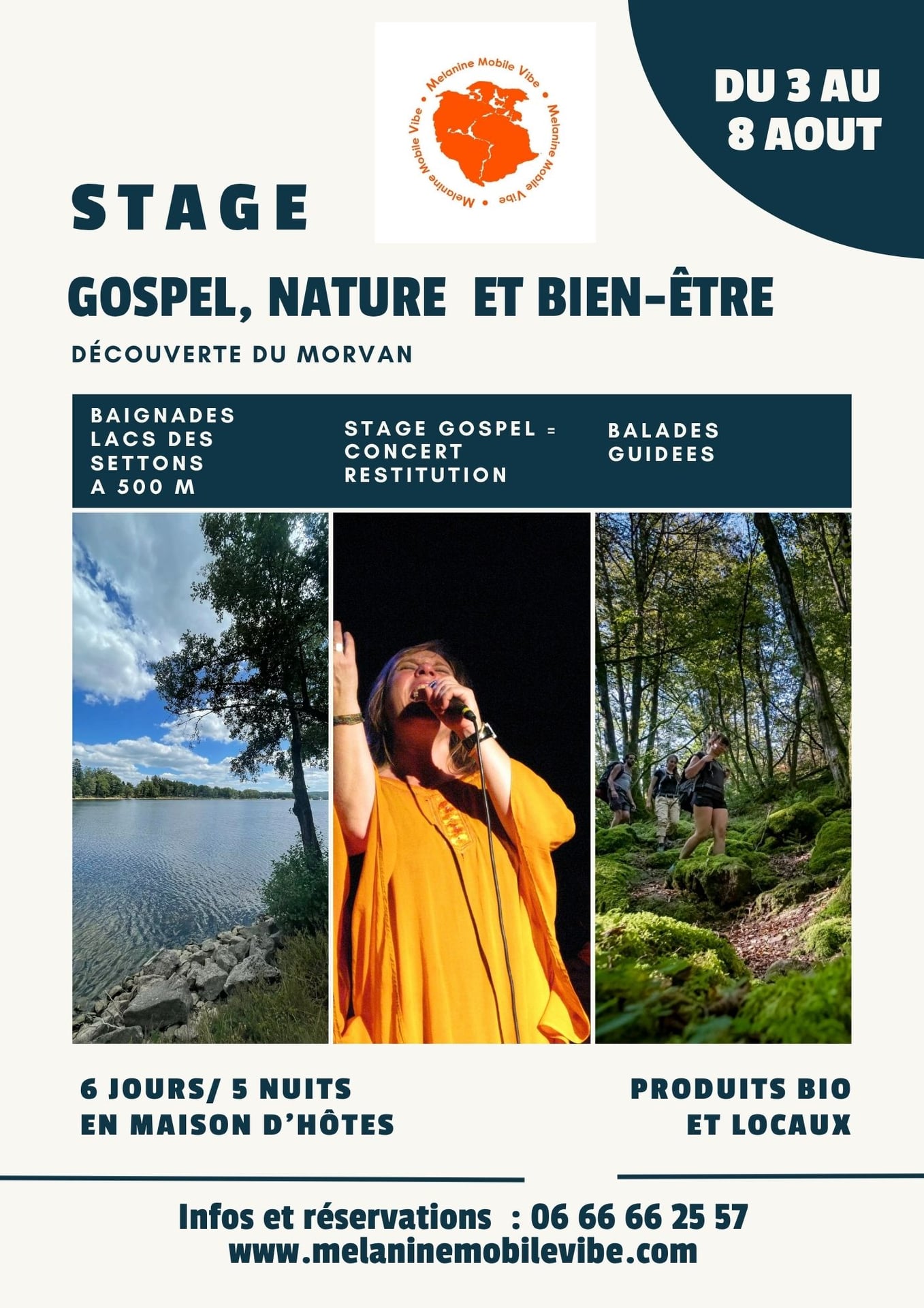 Stage Gospel, Nature et Bien-être