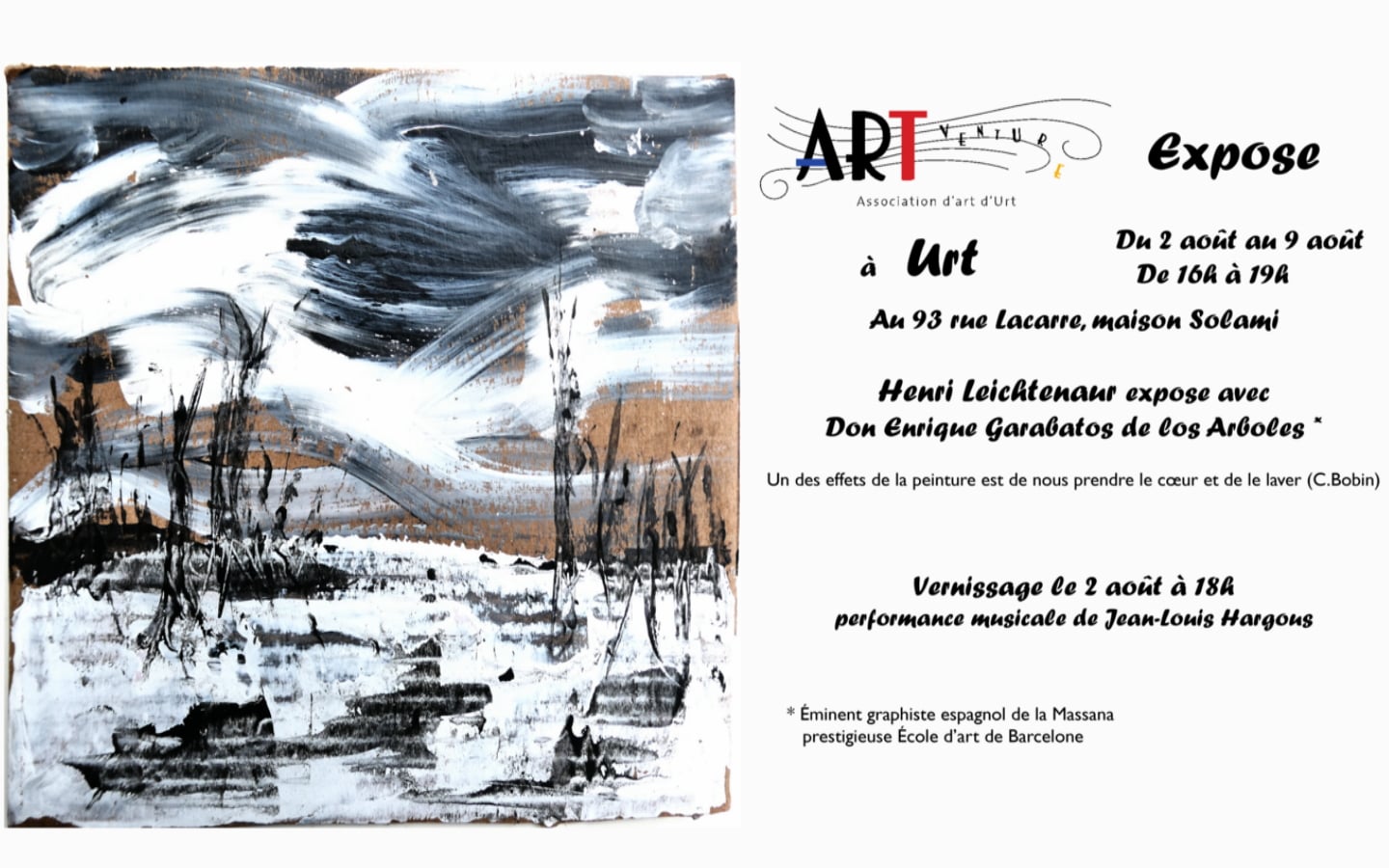 Exposition d'Henri Leichtenaur et de Don Enrique Garabatos de los Arboles