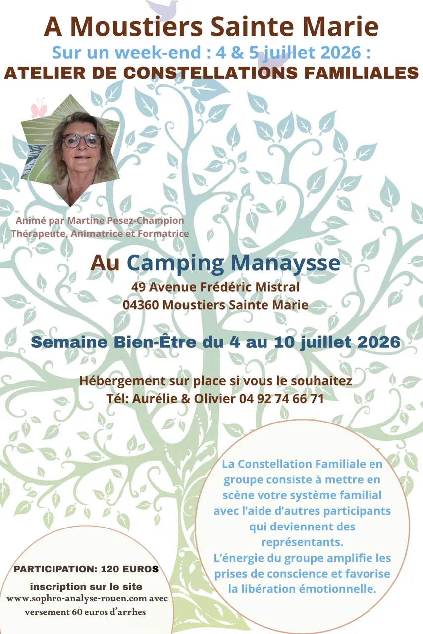 Atelier de Constellations familiales au Camping Manaysse