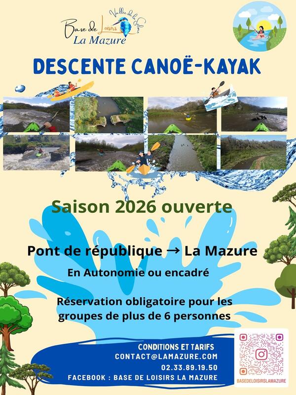 Descente en canoë kayak