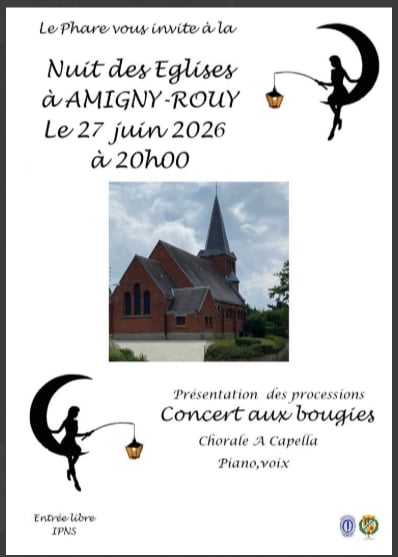Nuit des églises le PHARE d'Amigny-Rouy