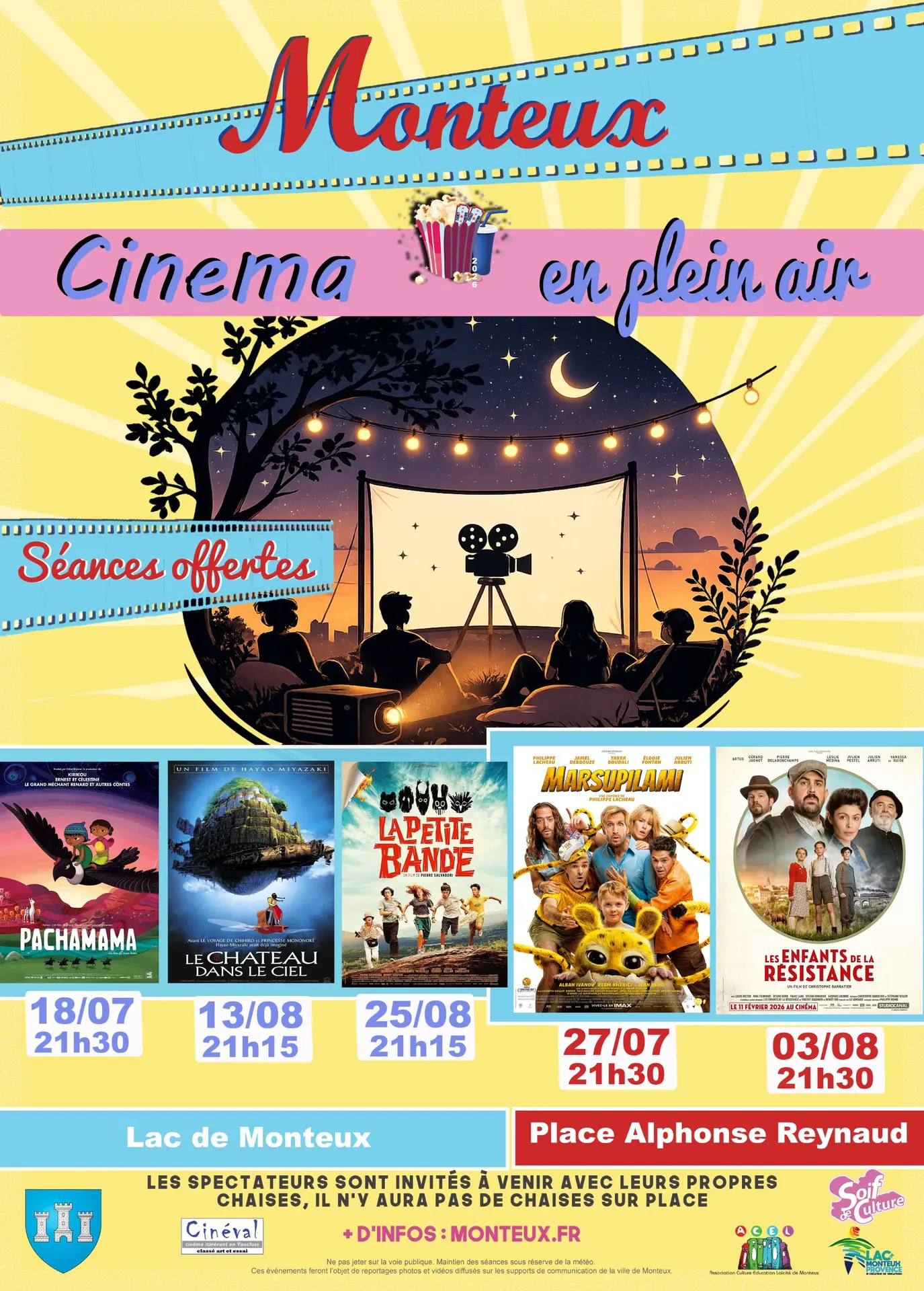 Cinéma plein air Place Reynaud -Les enfants de la Résistance