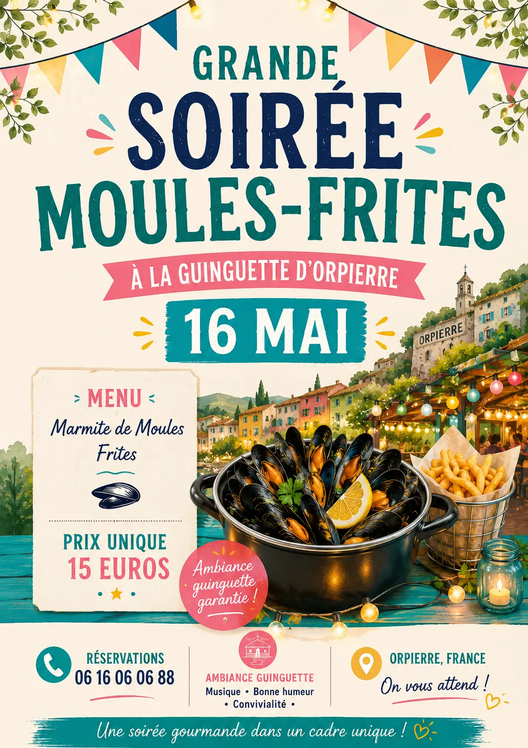 Soirée moules-frites