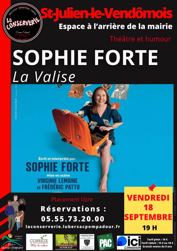 La Conserverie Spectacle Hors les murs : Sophie FORTE "La Valise"
