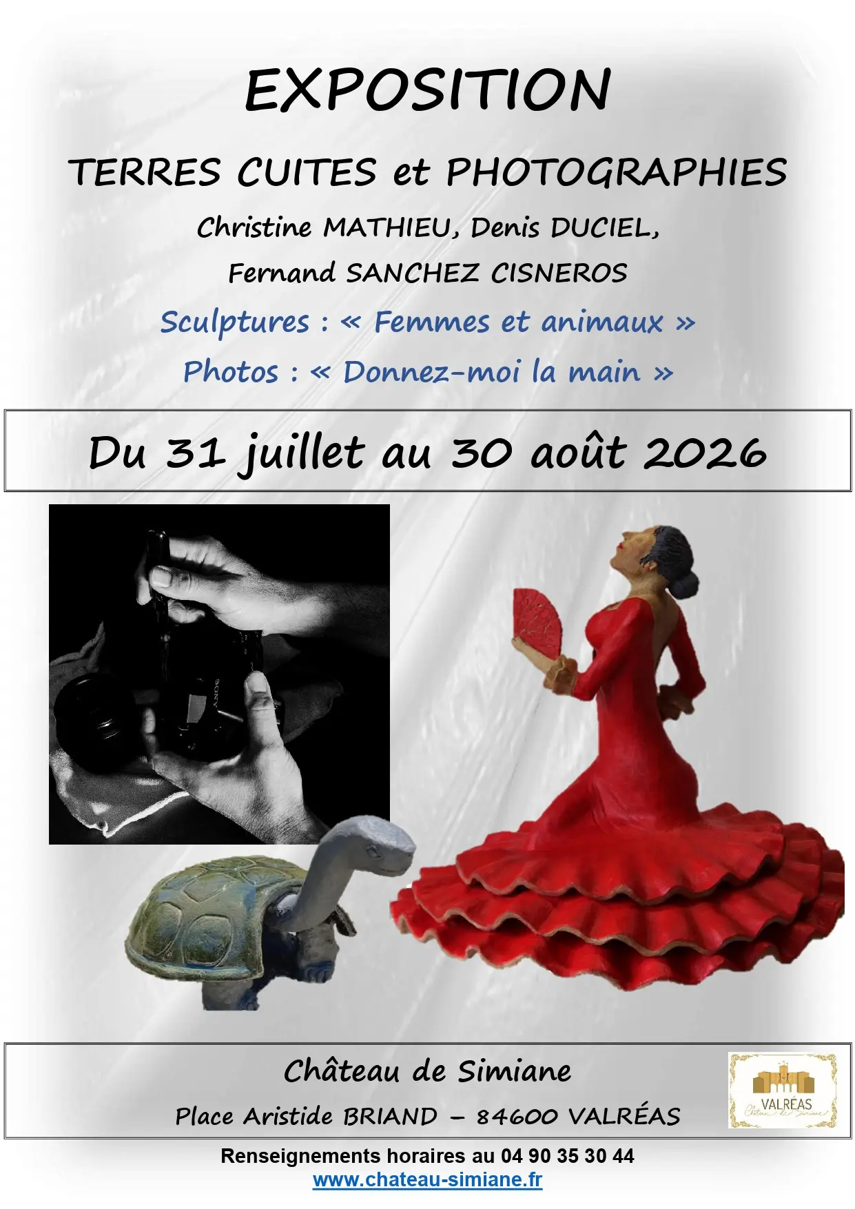 Exposition sculptures "Femmes et animaux" et photographies "Donnez-moi la main"