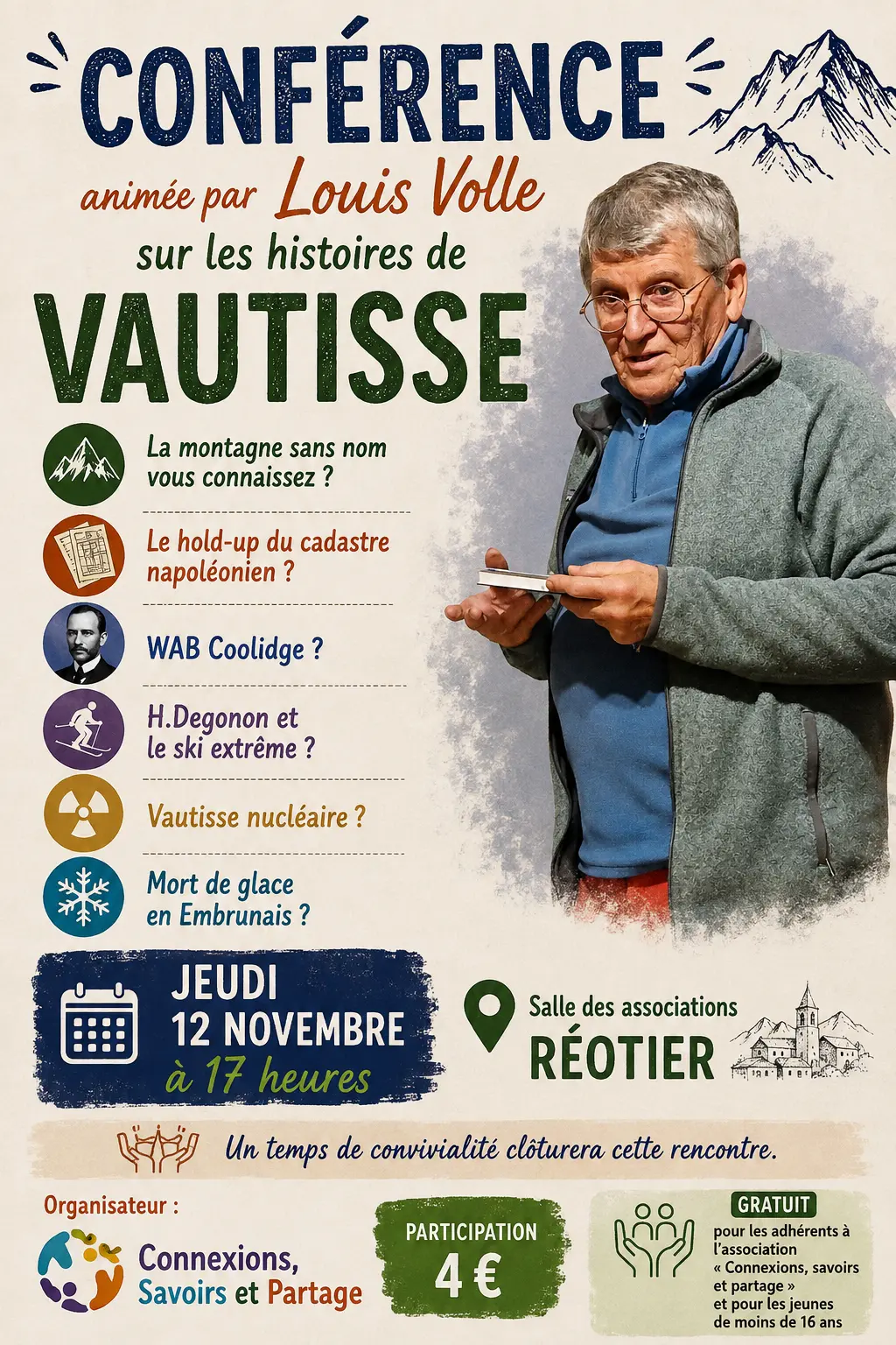 Conférence sur les histoires de Vautisse