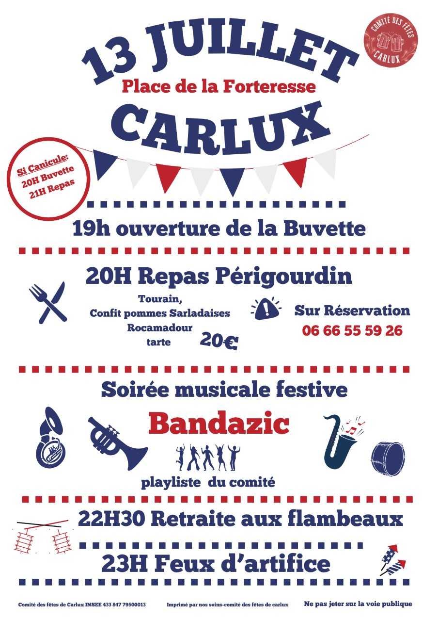 Fête nationale à Carlux
