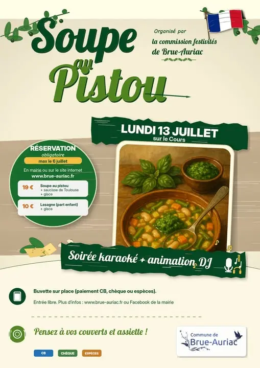Repas : Soupe au pistou