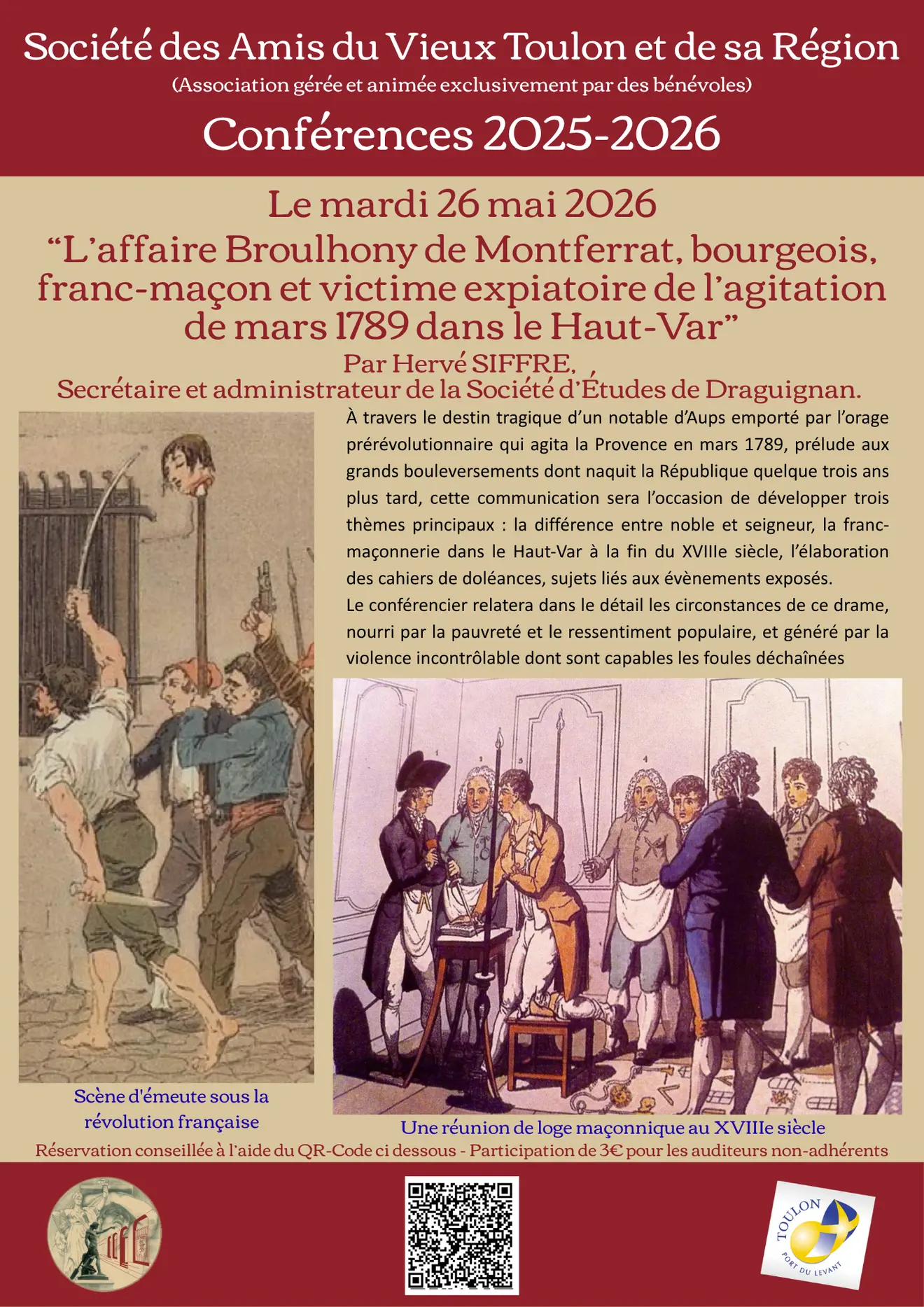 Conférence - L’affaire Broulhony de Montferrat