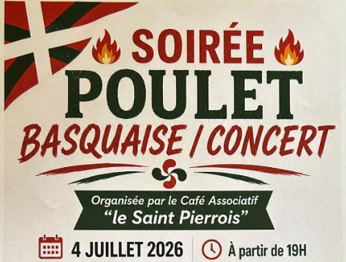 Soirée poulet basquaise/concert