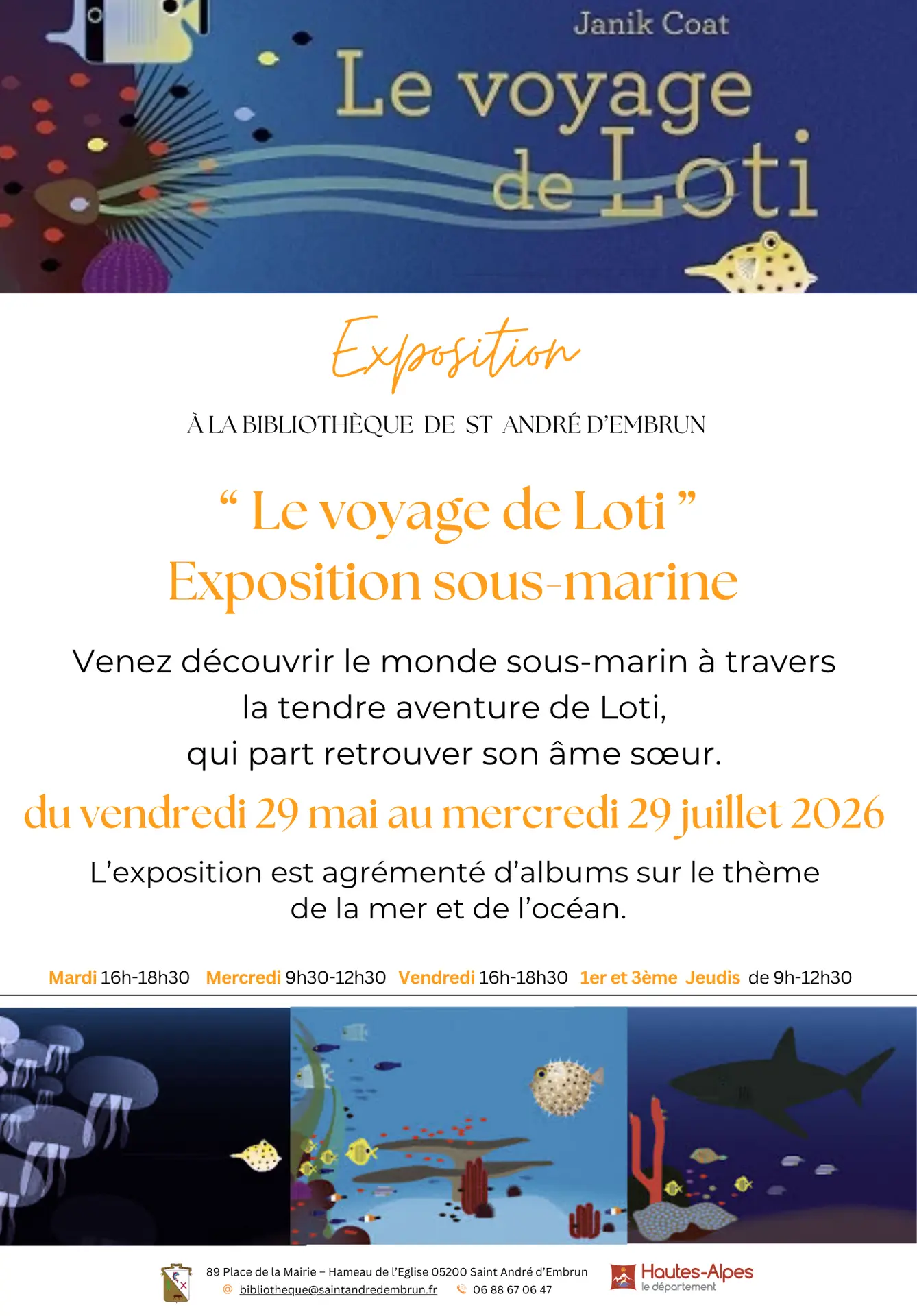 Exposition sous-marine "Le voyage de Loti"