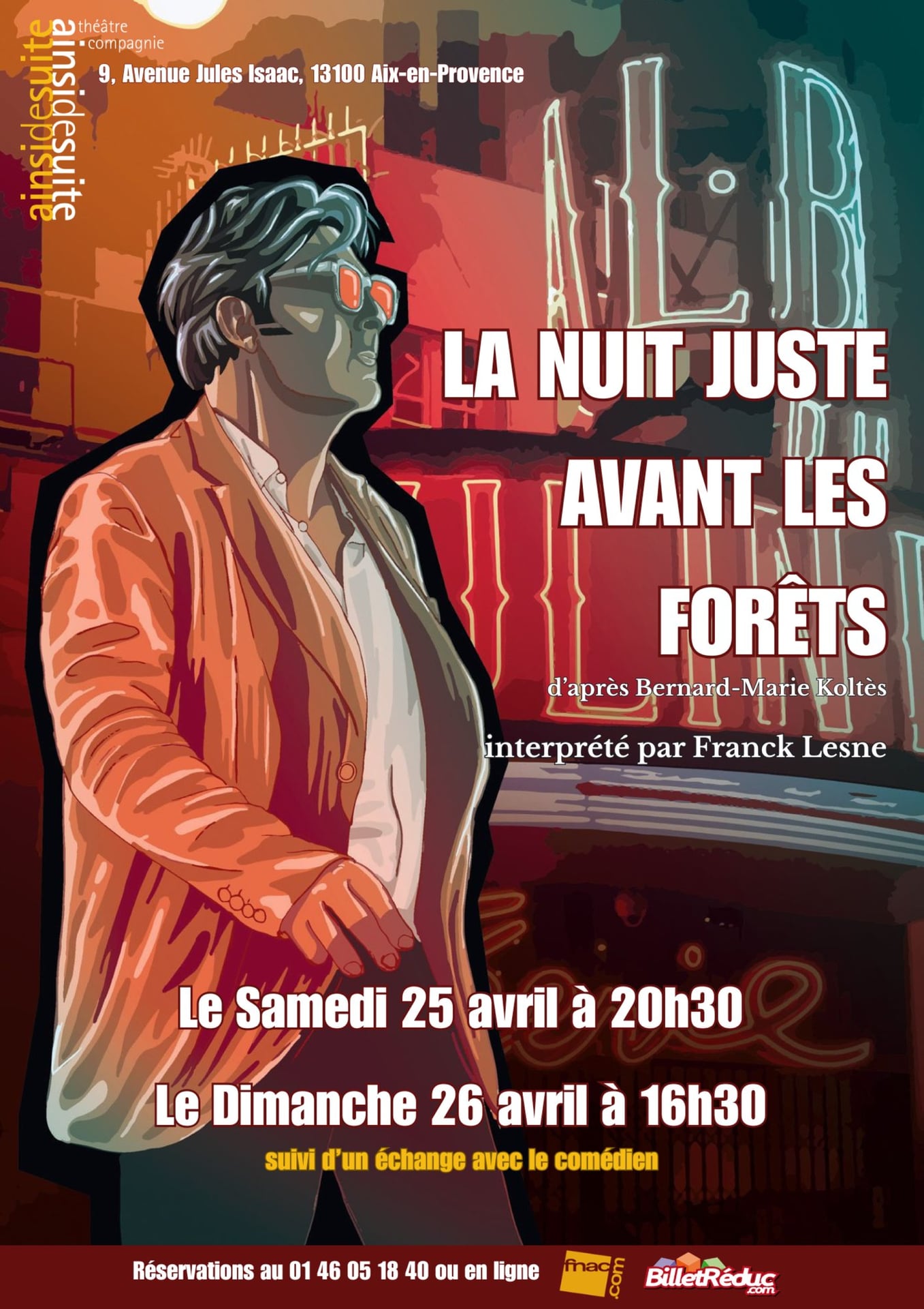 Théâtre : La nuit juste avant les forêts
